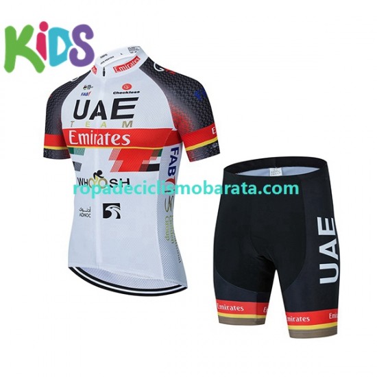 Maillot y Culotte Corto 2021 UAE Team Emirates Niños N001
