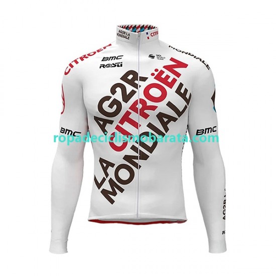 Maillot Manga Larga 2022 AG2R Citroen Team Hombres N001