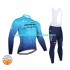 Invierno Maillot y Culotte Largos con Tirantes 2022 Astana Qazaqstan Team Hombres N001
