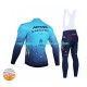 Invierno Maillot y Culotte Largos con Tirantes 2022 Astana Qazaqstan Team Hombres N001