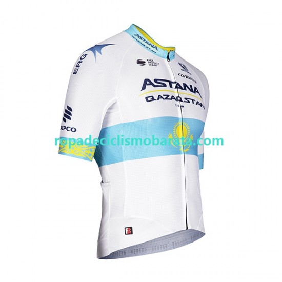 Maillot Manga Corta 2022 Astana Qazaqstan Team Hombres N002