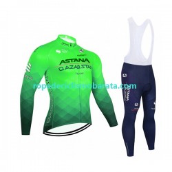 Maillot y Culotte Largos con Tirantes 2022 Astana Qazaqstan Team Hombres N003