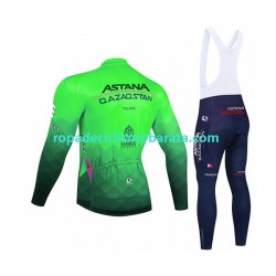 Maillot y Culotte Largos con Tirantes 2022 Astana Qazaqstan Team Hombres N003
