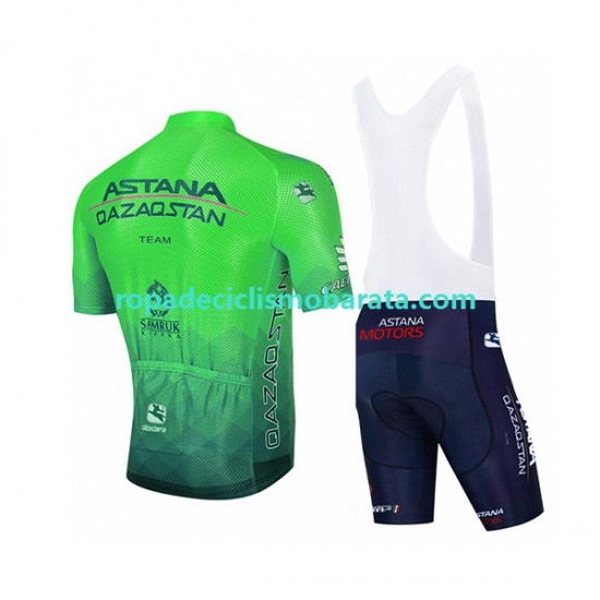 Maillot y Culotte con Tirantes 2022 Astana Qazaqstan Team Hombres N003
