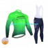 Invierno Maillot y Culotte Largos con Tirantes 2022 Astana Qazaqstan Team Hombres N003