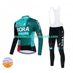 Invierno Maillot y Culotte Largos con Tirantes 2022 Bora-Hansgrohe Hombres N001