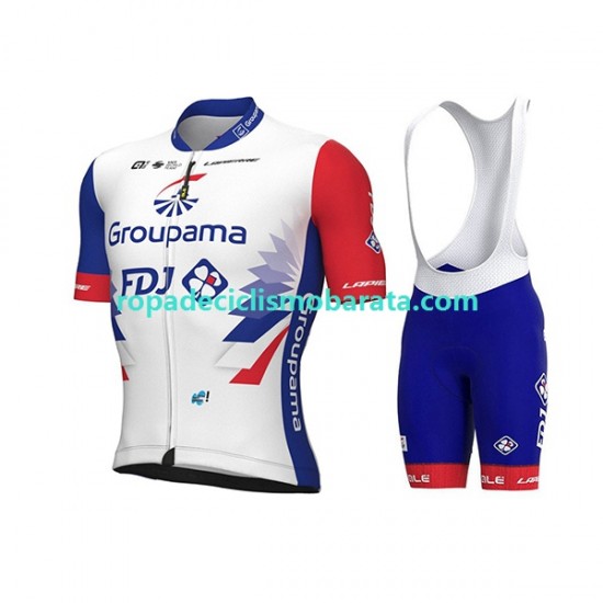 Maillot y Culotte con Tirantes 2022 Groupama-FDJ Hombres N001
