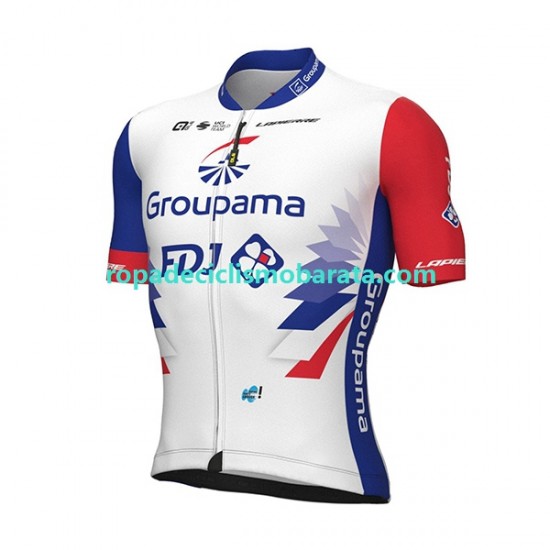 Maillot y Culotte con Tirantes 2022 Groupama-FDJ Hombres N001