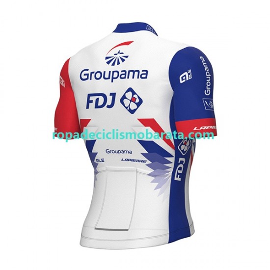 Maillot y Culotte con Tirantes 2022 Groupama-FDJ Hombres N001