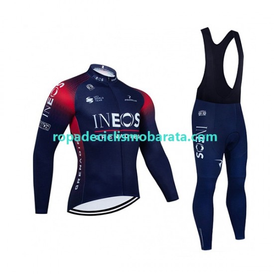 Maillot y Culotte Largos con Tirantes 2022 Ineos Grenadiers Hombres N001