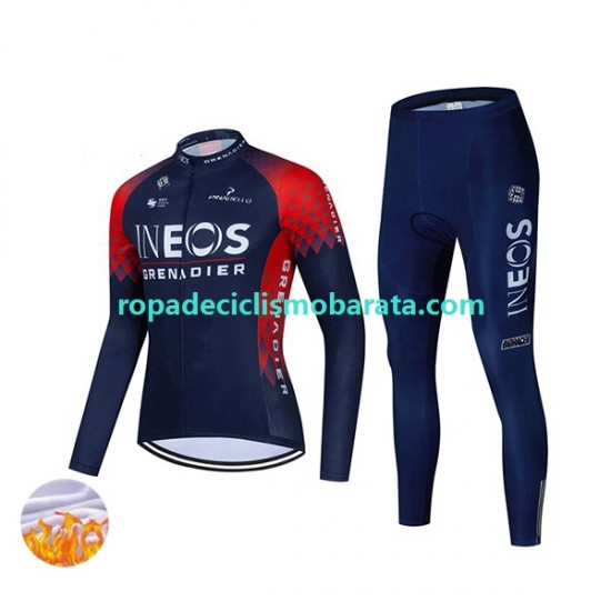 Invierno Maillot y Culotte Largos 2022 Ineos Grenadiers Mujeres N001