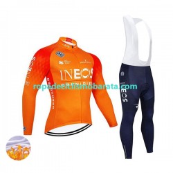 Invierno Maillot y Culotte Largos con Tirantes 2022 Ineos Grenadiers Hombres N002