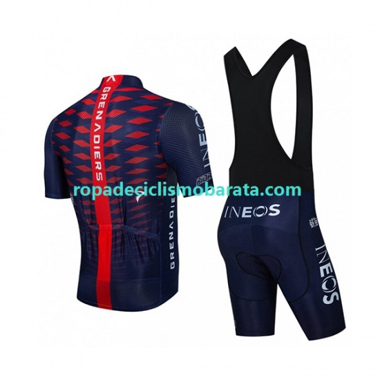Maillot y Culotte con Tirantes 2022 Ineos Grenadiers Hombres N005