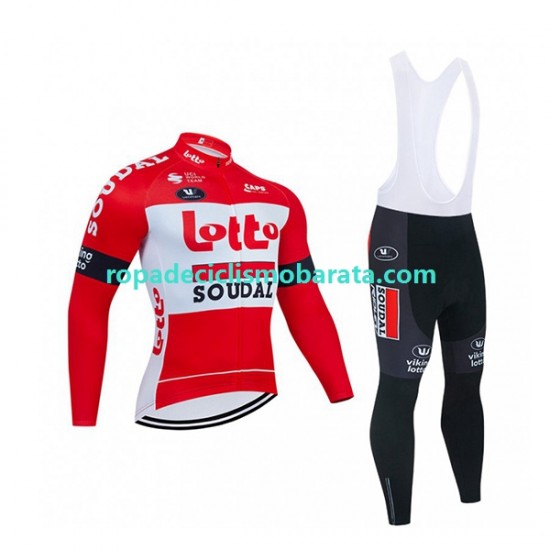 Maillot y Culotte Largos con Tirantes 2022 Lotto Soudal Hombres N001