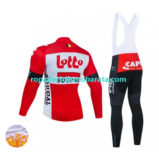 Invierno Maillot y Culotte Largos con Tirantes 2022 Lotto Soudal Hombres N001