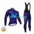 Invierno Maillot y Culotte Largos con Tirantes 2022 Movistar Team Hombres N002