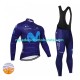 Invierno Maillot y Culotte Largos con Tirantes 2022 Movistar Team Hombres N002