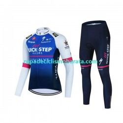 Maillot y Culotte Largos 2022 Quick-Step Alpha Vinyl Team Hombres N001