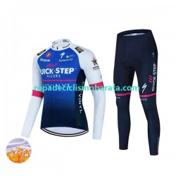 Invierno Maillot y Culotte Largos 2022 Quick-Step Alpha Vinyl Team Hombres N001