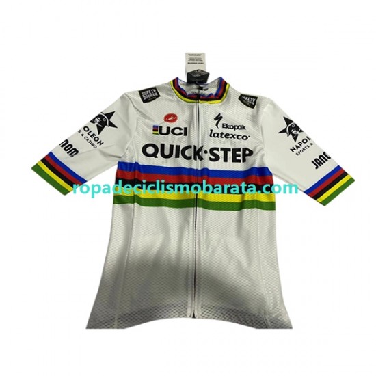 Maillot Manga Corta 2022 Quick-Step Alpha Vinyl Team Hombres N002