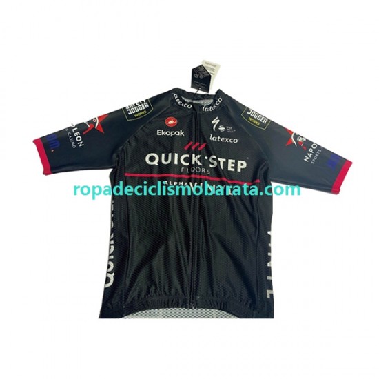 Maillot Manga Corta 2022 Quick-Step Alpha Vinyl Team Hombres N003
