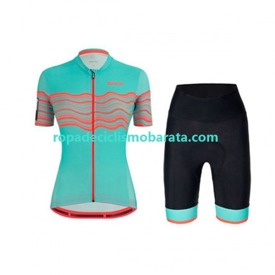 Maillot y Culotte Corto 2022 Santini Tono Profilo Mujeres N001