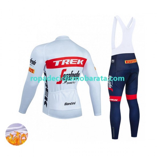 Invierno Maillot y Culotte Largos con Tirantes 2022 TREK Segafredo Hombres N001