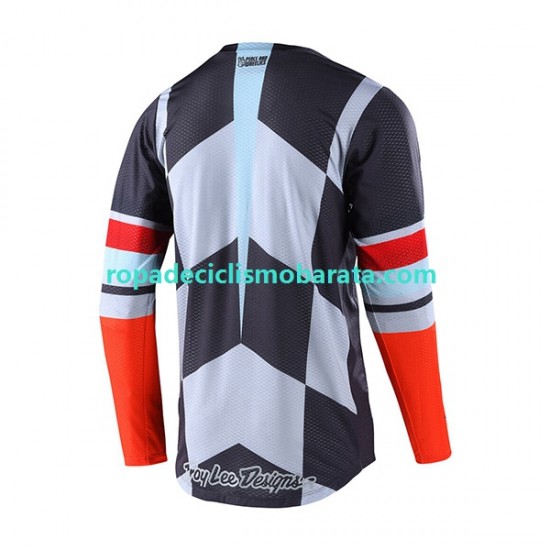 Maillot Manga Larga 2022 TROY LEE DESIGNS GP AIR WARPED Hombres N001