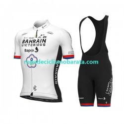 Maillot y Culotte con Tirantes 2022 Team Bahrain Victorious Hombres N002