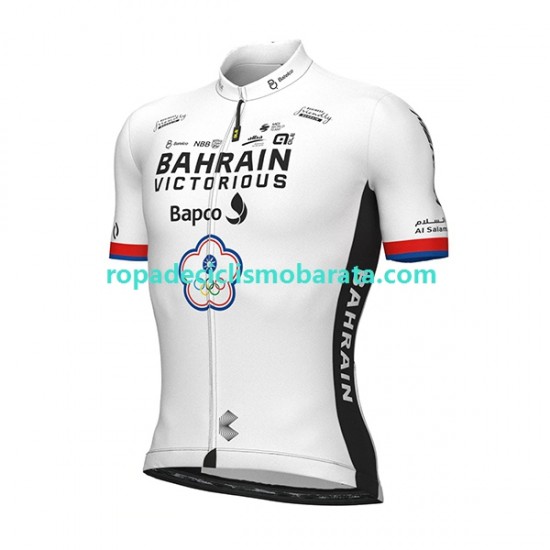 Maillot Manga Corta 2022 Team Bahrain Victorious Hombres N002