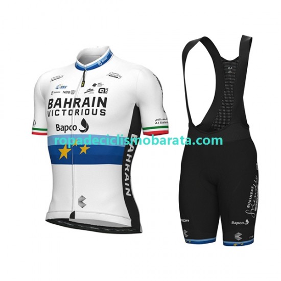 Maillot y Culotte con Tirantes 2022 Team Bahrain Victorious Hombres N003