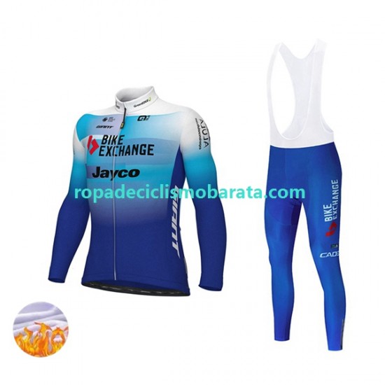 Invierno Culottes Largos con Tirantes 2022 Team BikeExchange-Jayco Hombres N003