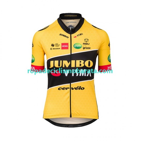 Maillot Manga Corta 2022 Team Jumbo-Visma Hombres N001
