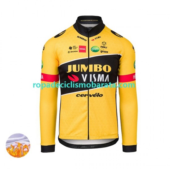 Invierno Maillot 2022 Team Jumbo-Visma Hombres N001