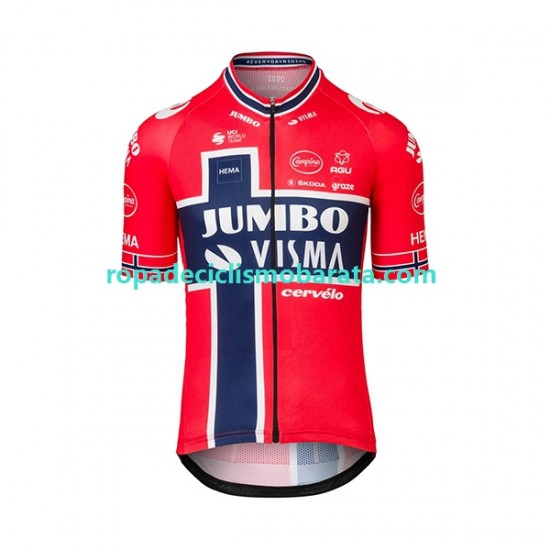 Maillot Manga Corta 2022 Team Jumbo-Visma Hombres N003