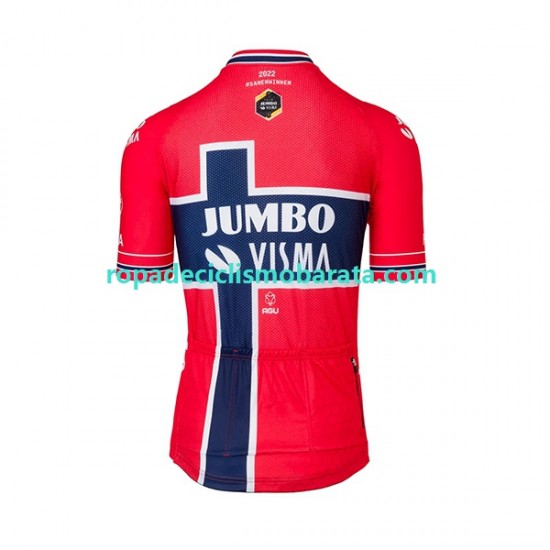 Maillot Manga Corta 2022 Team Jumbo-Visma Hombres N003