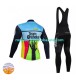 Invierno Maillot y Culotte Largos con Tirantes 2022 Team Qhubeka Hombres N001