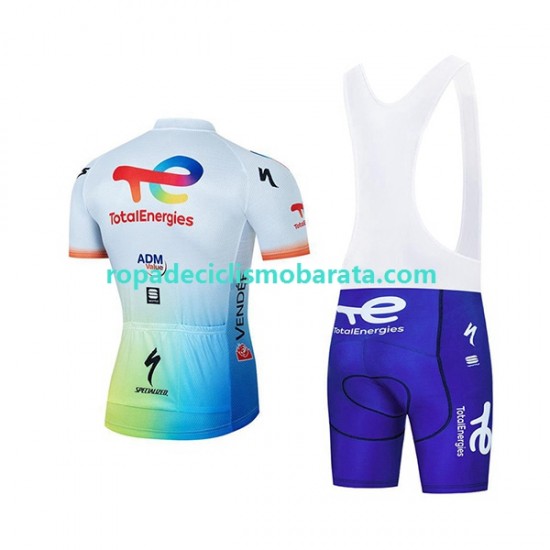 Maillot y Culotte con Tirantes 2022 Team TotalEnergies Hombres N001