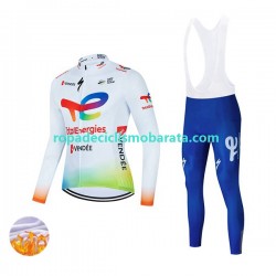 Invierno Maillot y Culotte Largos con Tirantes 2022 Team TotalEnergies Hombres N001