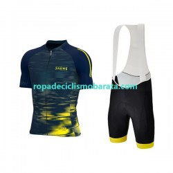 Maillot y Culotte con Tirantes 2022 Tour de France JAUNE Hombres N002
