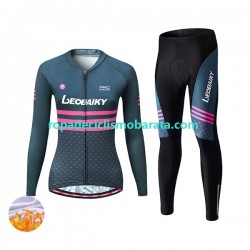 Invierno Maillot y Culotte Largos Leobaiky Mujeres N004