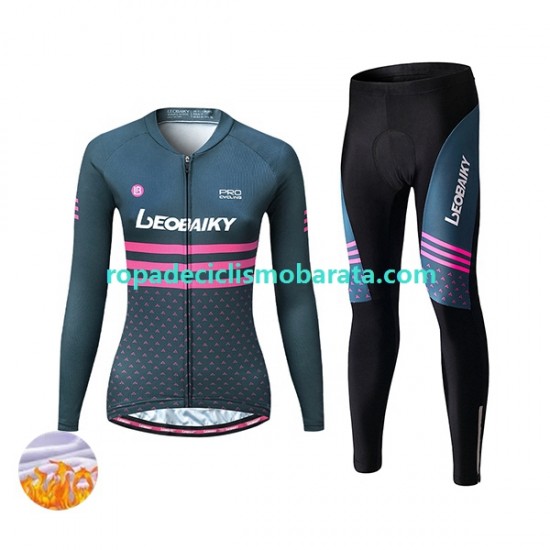 Invierno Maillot y Culotte Largos Leobaiky Mujeres N004