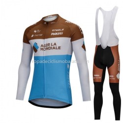 Maillot y Culotte Largos con Tirantes 2018 AG2R La Mondiale M001