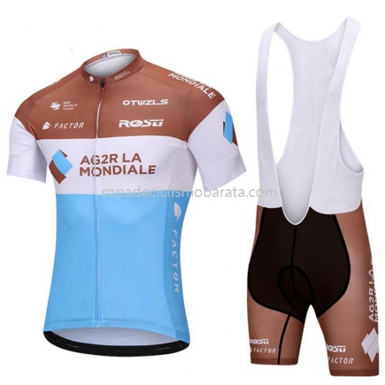 Maillot y Culotte con Tirantes 2018 AG2R La Mondiale M001