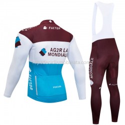 Maillot y Culotte Largos con Tirantes 2018 AG2R La Mondiale M002
