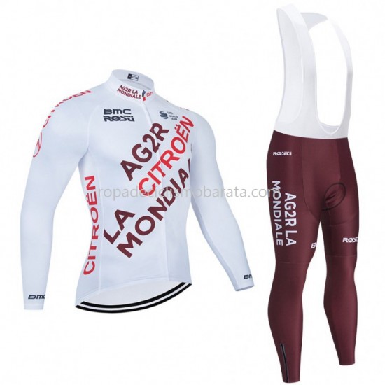 Maillot y Culotte Largos con Tirantes 2021 AG2R Citroen Team M001