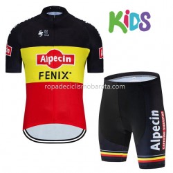 Maillot y Culotte Corto 2020 Alpecin–Fenix Niños M002