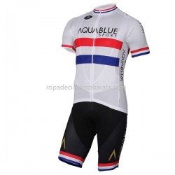 Maillot y Culotte con Tirantes 2017 Aqua Blue Sport M001