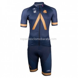 Maillot y Culotte con Tirantes 2018 Aqua Blue Sport M001