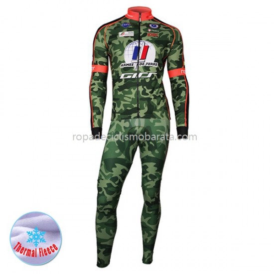 Invierno Maillot y Culotte Largos con Tirantes 2017 Armee De Terre M001